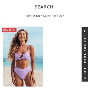 NEW WITH TAGS PURPLE HIGH WAISTED HIGH THIGH LACE UP BIKINI